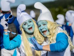 Kala Ribuan ‘Smurf’ Kumpul di Prancis Pecahkan Catatan Unggul Dunia