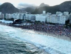 Penampakan 2,5 Juta Penonton Pertunjukan Musik Lady Gaga di Brazil