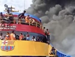 Seluruh Penumpang Kapal Terbakar KM Barcelona Dievakuasi, 3 Tewas