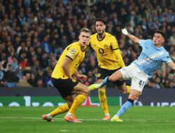 Man City Menang Telak, Barcelona Imbang