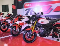 4 Kendaraan Bermotor Roda Dua Yamaha Pakai Livery Khusus Ulang Tahun Yamaha Ke-70