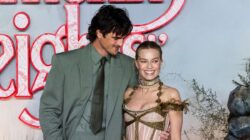 Margot Robbie dan Jacob Elordi di Premiere Wuthering Heights